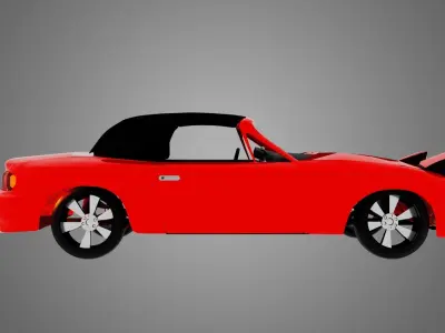 car mazda mx-5 miata  1995 low poly 3D model