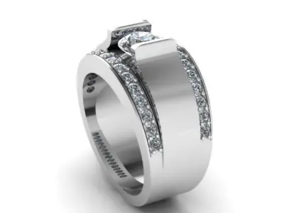 mens ring Free 3D print model get