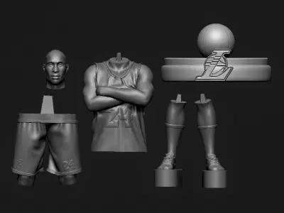 Kobe Bryant 3D Printable 3S 3D print model