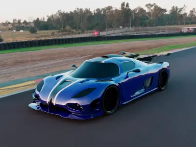 Koenigsegg One1 - Photorealistic PBR 3D Model 3D model