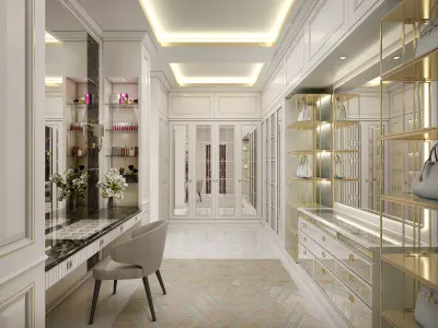 Contemporary Classic Bedroom  3D model