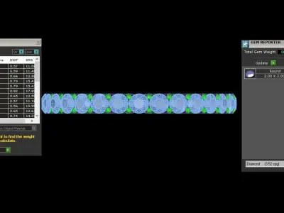 Round Diamond Women Wedding Band 3dm STL OBJ FBX Render Details 3D print model purchase