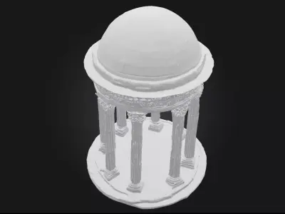 Temple Rotunda  Ancient Sacred Pavilion 3D model