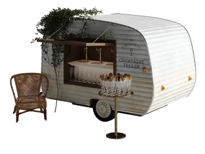 Champagne Trailer 01 3D model