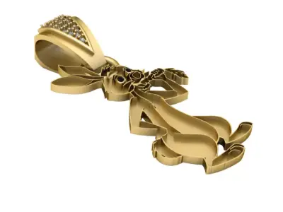 TIME MONEY PENDANT 3D PRINTABLE MODLE  3D print model
