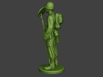 American engineer soldier ww2 Stand A9 3D print model