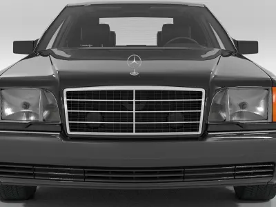 Mercedes Benz S Class W140 600SE 3D model