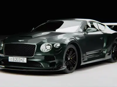 Bentley Continental Tuned low-poly 3D model Low-poly 3D model