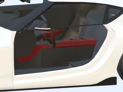 2020 Toyota GR Supra Low-poly 3D model