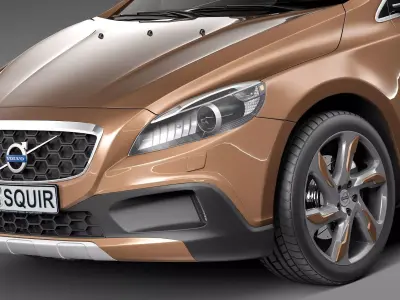 Volvo V40 Cross Country 2013 3D model