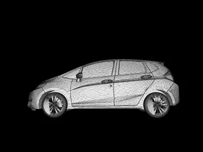 Honda Fit 2015 3D model