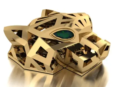 Panther  pendant 3D print model