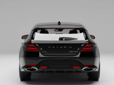 Hyundai-Genesis-G70-2024 with Interior 3D model