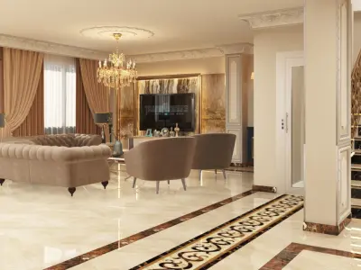 NeoClassic House Reception 3D model