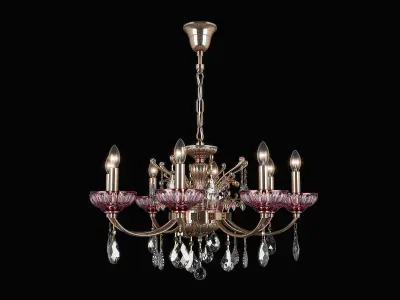 717082 Bogemia Osgona Chandelier 3D model