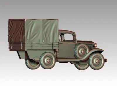 truck and driver 3D print model