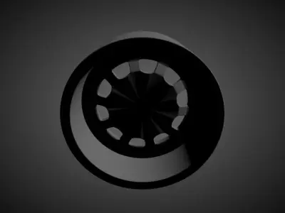 AMERICAN RACING VECTOR scalable and printable rims 3D print model
