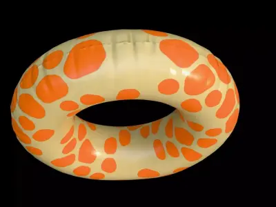 Swim Ring Low-poly 3D model