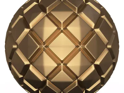 Sphere  with Rombs CNC Low-poly 3D model