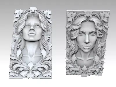 Wall Mould Carving 4 3D print model