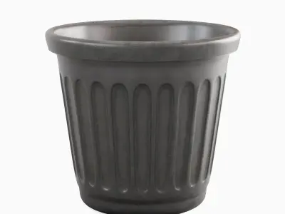 Plastic Flowerpot 02 3D model