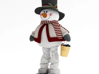 Christmas snowman 3D model