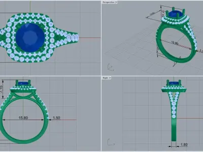 ring code 45 3D print model