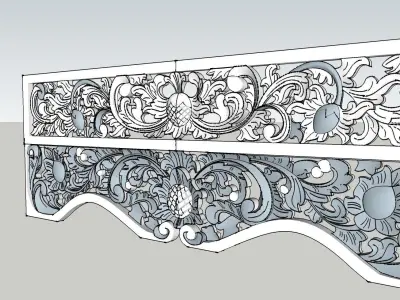 wood carved 2 Free 3D model