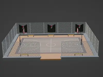 Basketball Stadium - Portland Trail Blazers Low-poly 3D model
