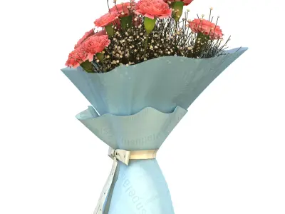 Bouquet 3D model 7