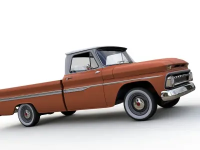 CHEVY C10 283 V8 PICKUP 1966 3D model