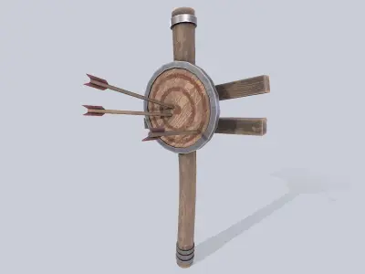 Training dummy Low-poly 3D model