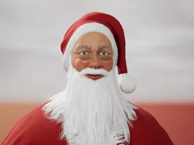 Santa Claus - UE4 Low-poly 3D model