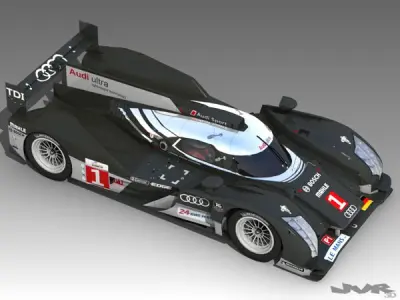 Audi R18 LeMans 2011 3D model