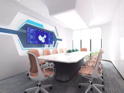 3D model of modern conference room 3D model