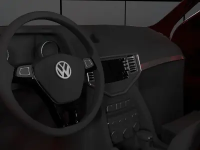 Volkswagen amarok Low-poly 3D model