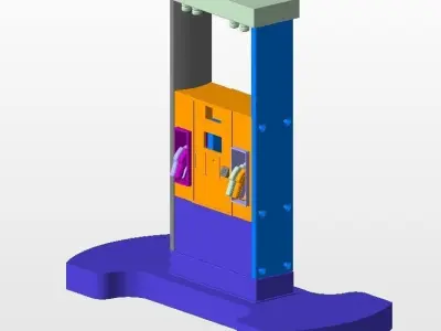 Fuels Dispenser Gas Station 3D print model