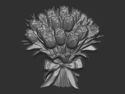 Tulip flower cnc  3D print model