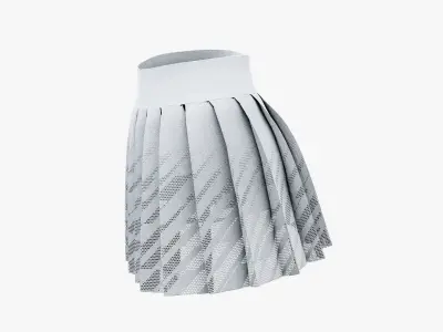 Sport Tennis Skirt Low-poly 3D model