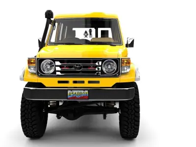 LAND CRUISER 97 CHASIS LARGO  Low-poly 3D model