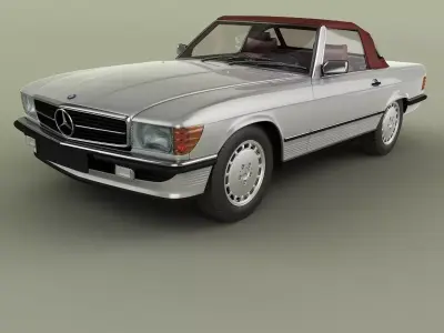 Mercedes-Benz R107 500SL 3D model
