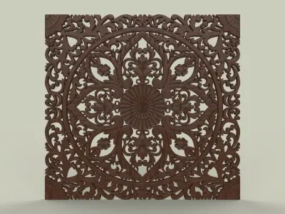 BED HEADBOARD 02 3D print model