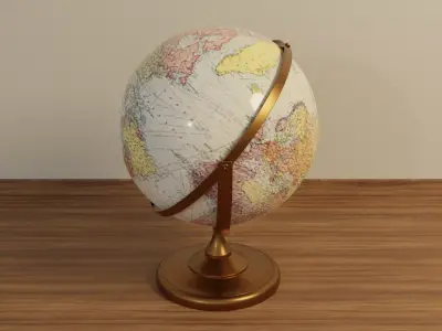 Copper Globe 3D model