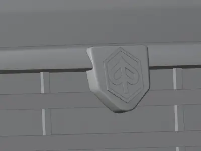 Piaggio Quargo 2006  Game Ready  Separated  3D Detail  Low-poly 3D model