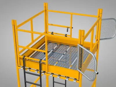 Construction Scaffolding 3D model