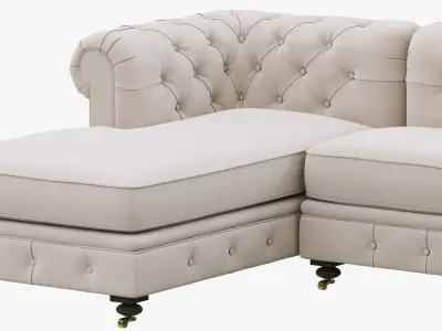 Restoration Hardware Kensington Upholstered U-Chaise Sectional 3D model
