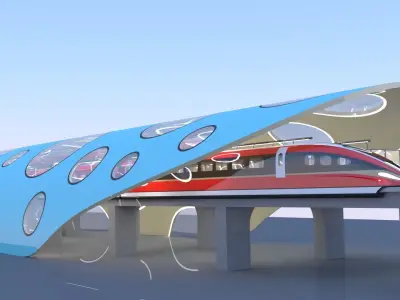 Maglev station 2023 II 3D model