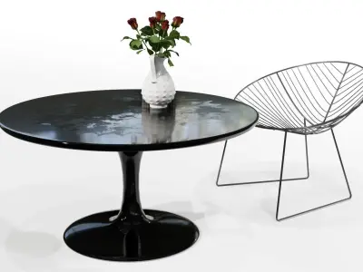 Exquisite 3D Furniture Set  Perfect for Indoor or Outdoor Spaces 3D model