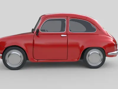 Generic Compact City Car 1960 3D model