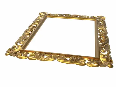 carved frame 3D model 36
